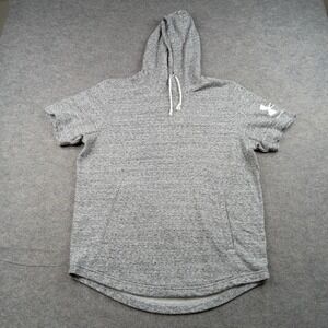 Under Armour Hoodie Mens Medium Short Sleeve Pullover Tagless Loose Logo Shirt